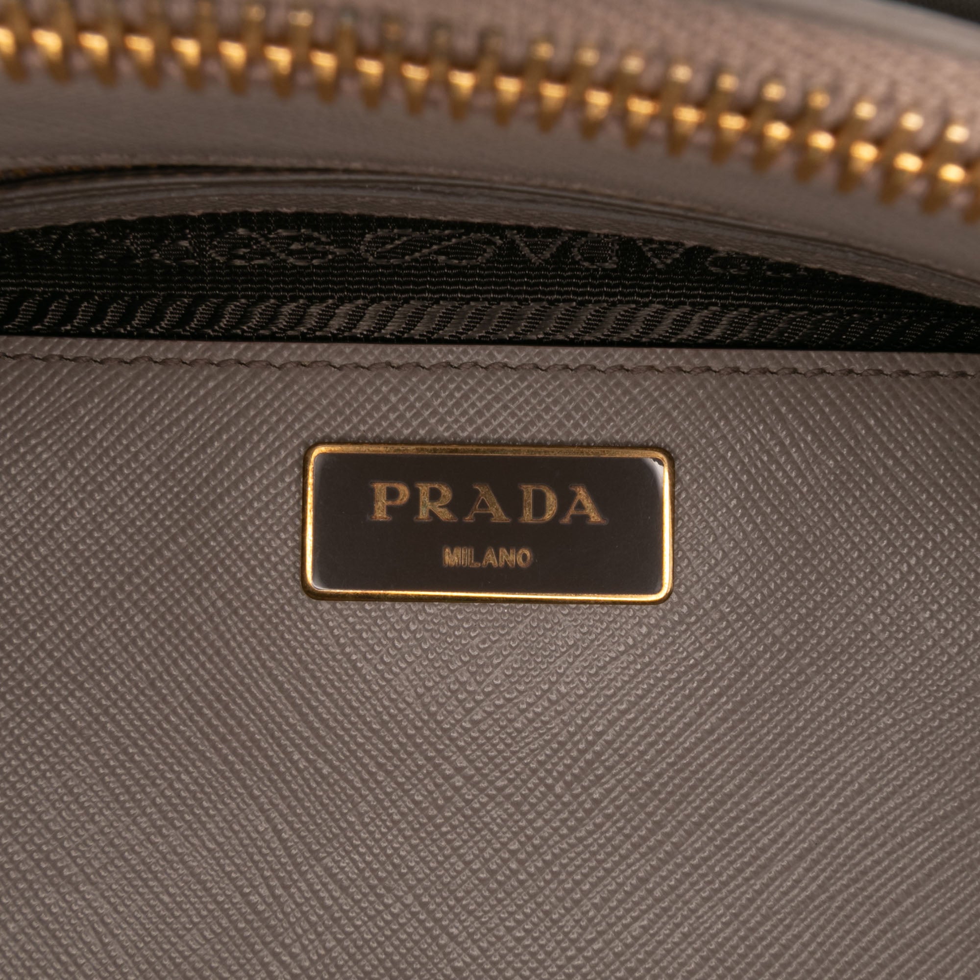 Medium Saffiano Lux Galleria Double Zip Satchel