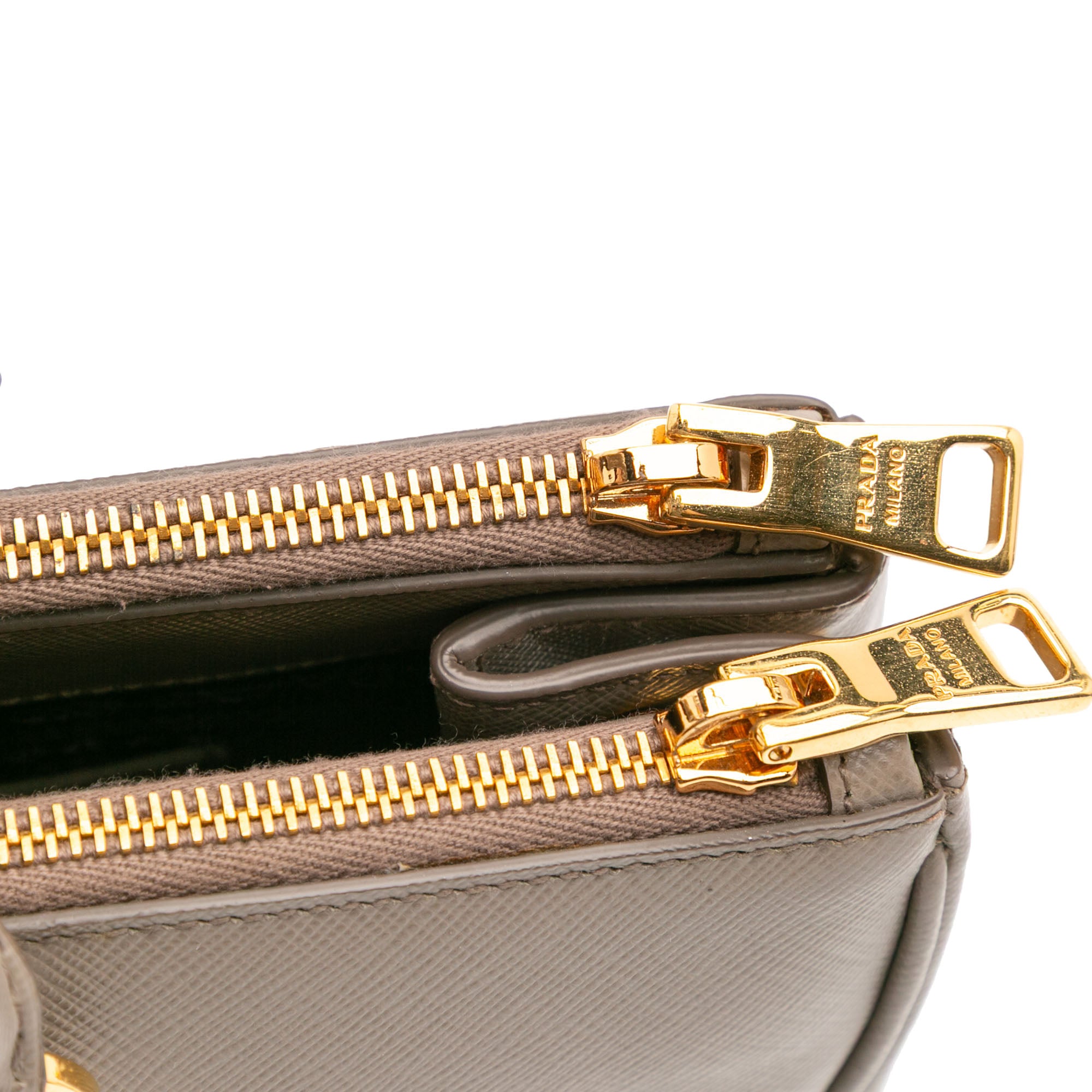 Medium Saffiano Lux Galleria Double Zip Satchel