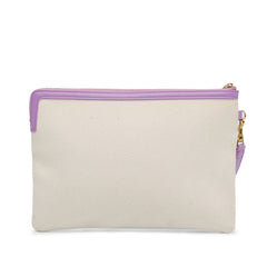 Canvas Logo Clutch