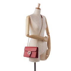 Small Dollar Calfskin Interlocking G Crossbody