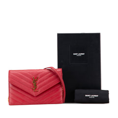 Grain De Poudre Chevron Monogram Envelope Wallet on Chain