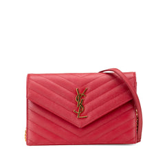 Grain De Poudre Chevron Monogram Envelope Wallet on Chain