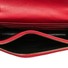Grain De Poudre Chevron Monogram Envelope Wallet on Chain