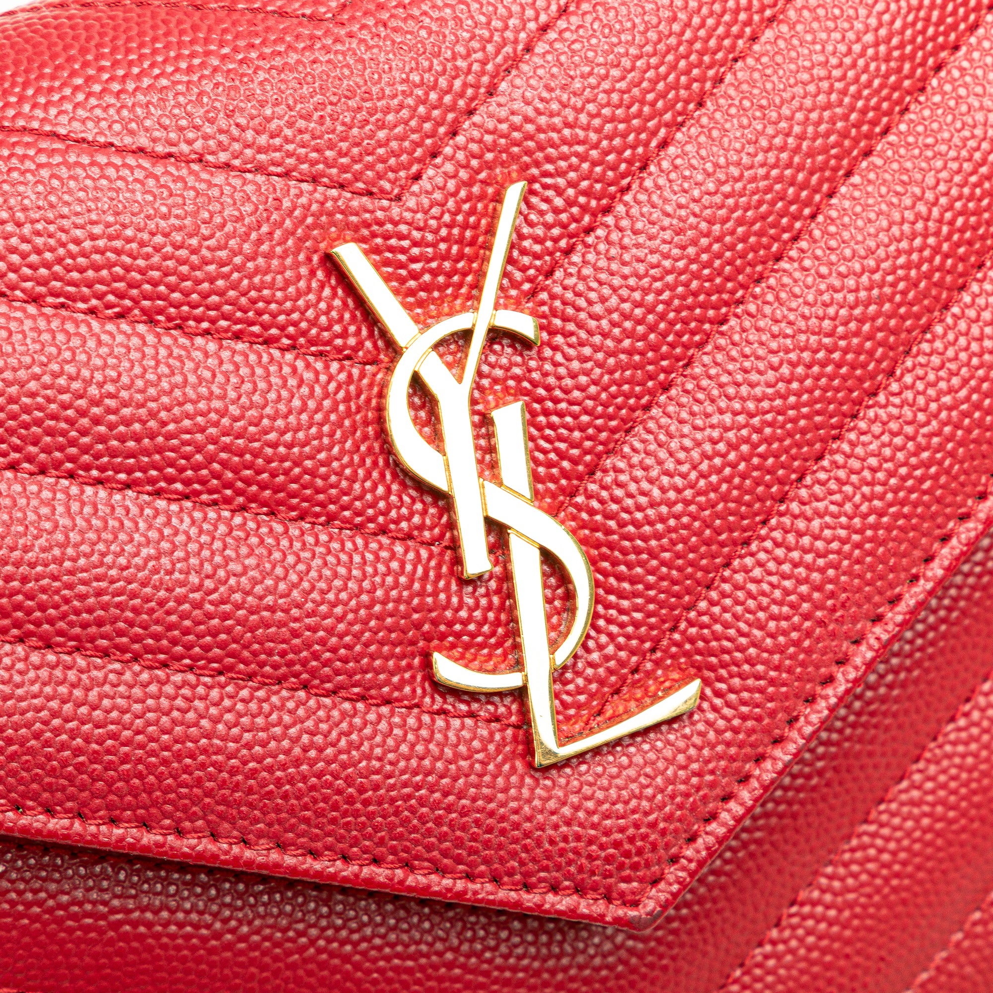 Grain De Poudre Chevron Monogram Envelope Wallet on Chain