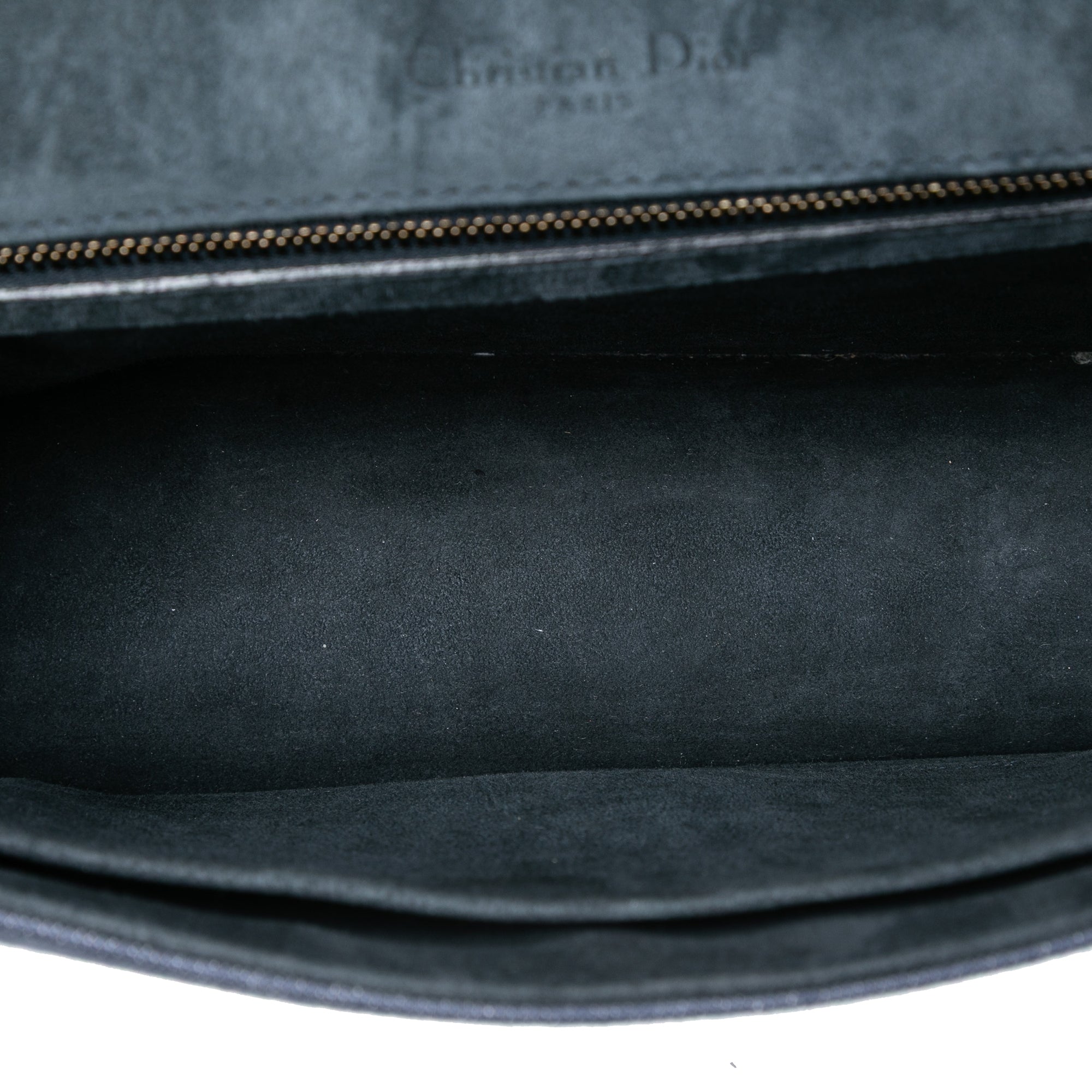 Medium Studded Denim Diorama Flap