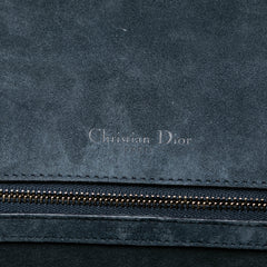 Medium Studded Denim Diorama Flap