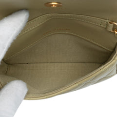 Lambskin Enamel Coco Hearts Clutch with Chain