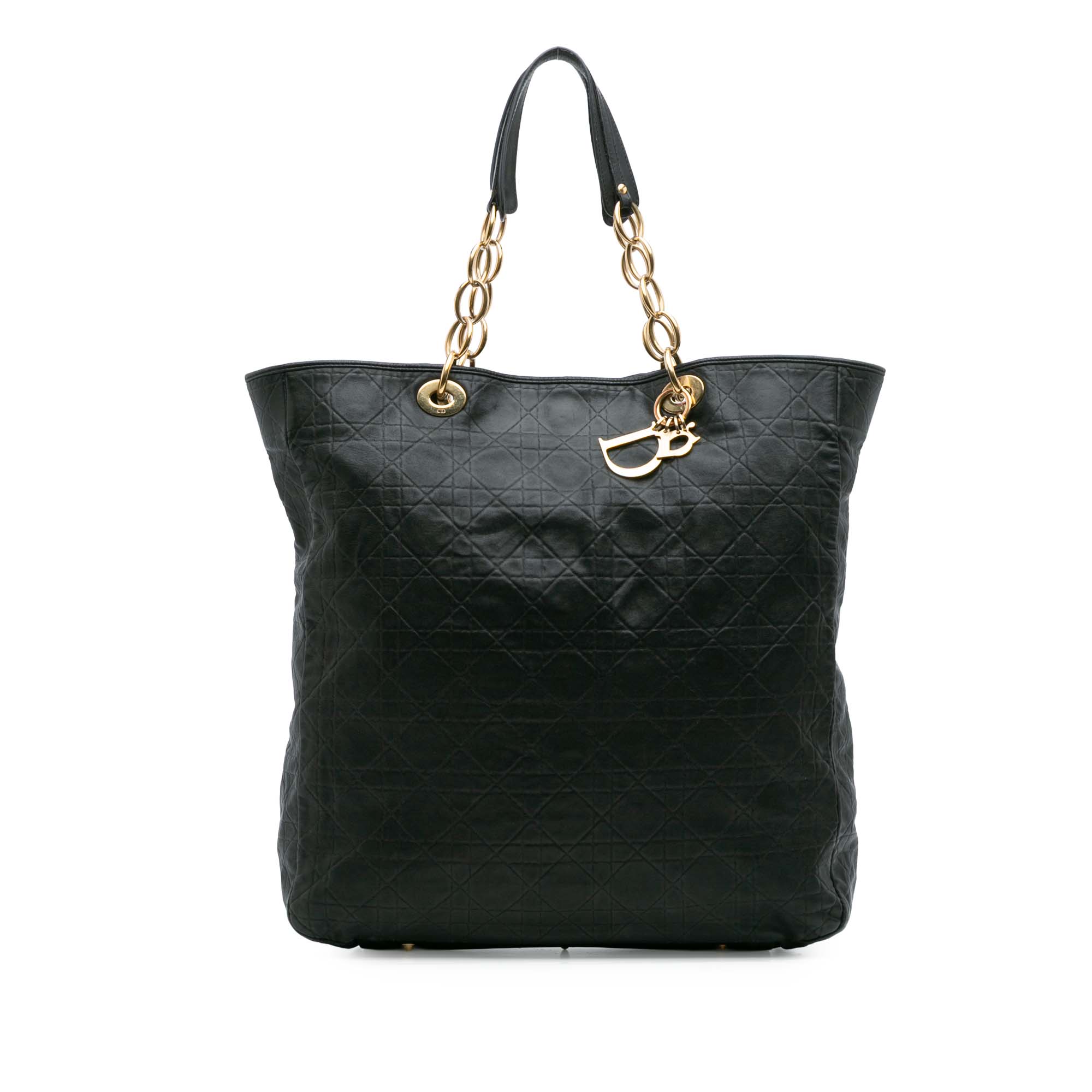 Large Lambskin Cannage Lady Dior Soft Shopping Tote
