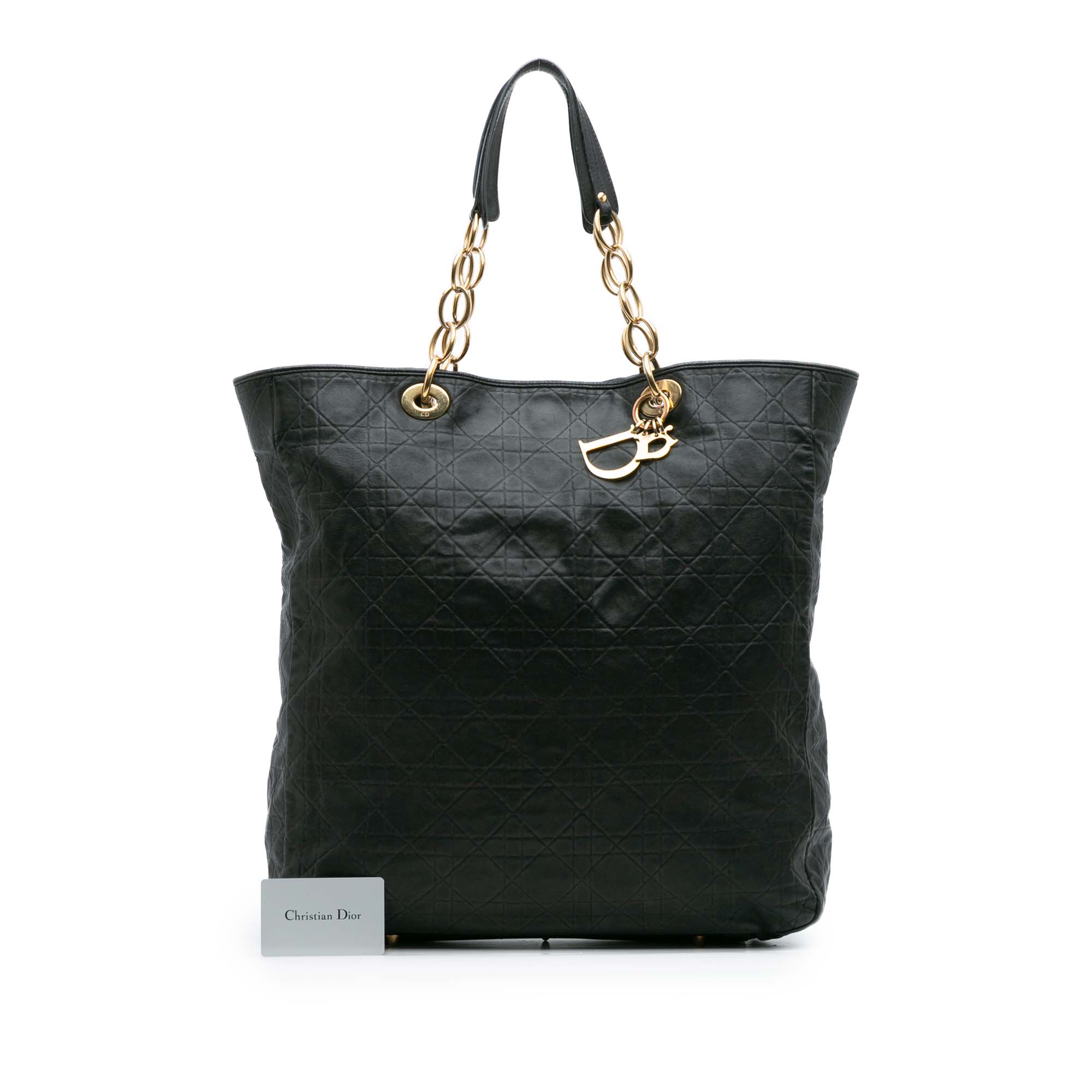 Large Lambskin Cannage Lady Dior Soft Shopping Tote