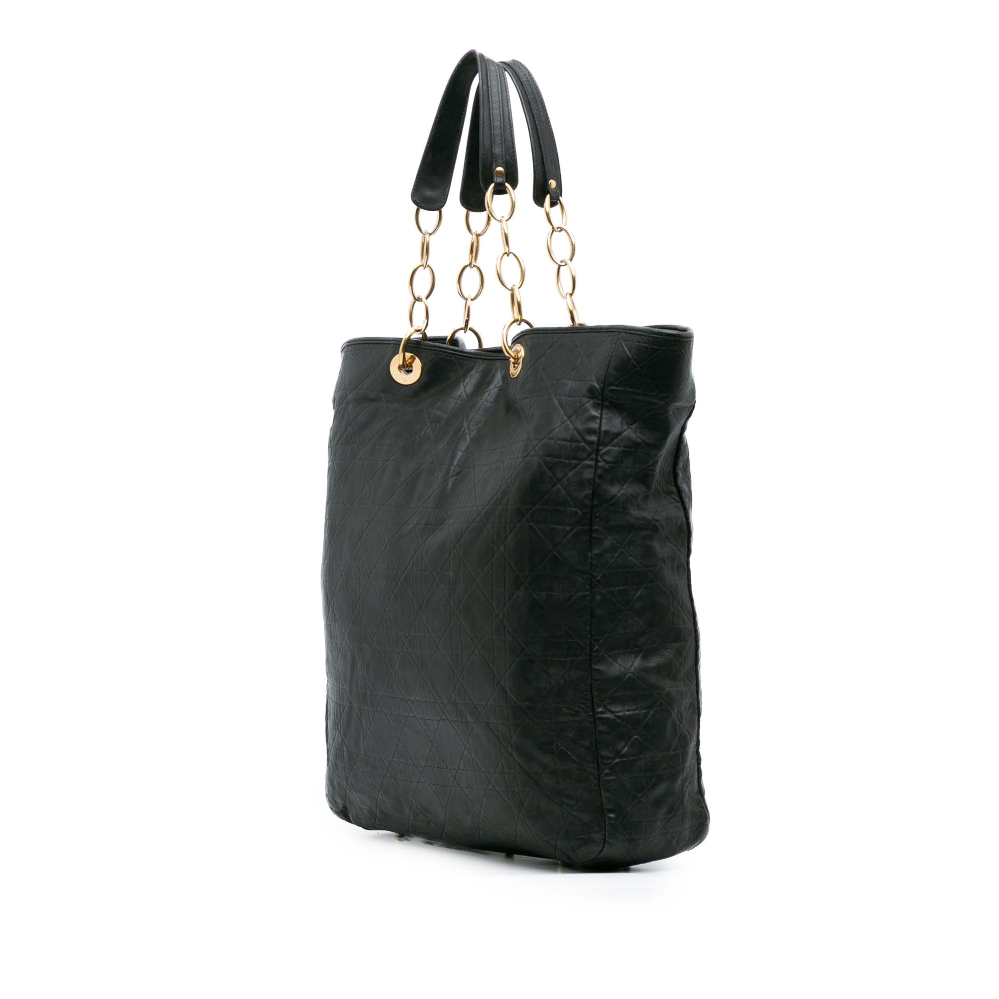 Large Lambskin Cannage Lady Dior Soft Shopping Tote
