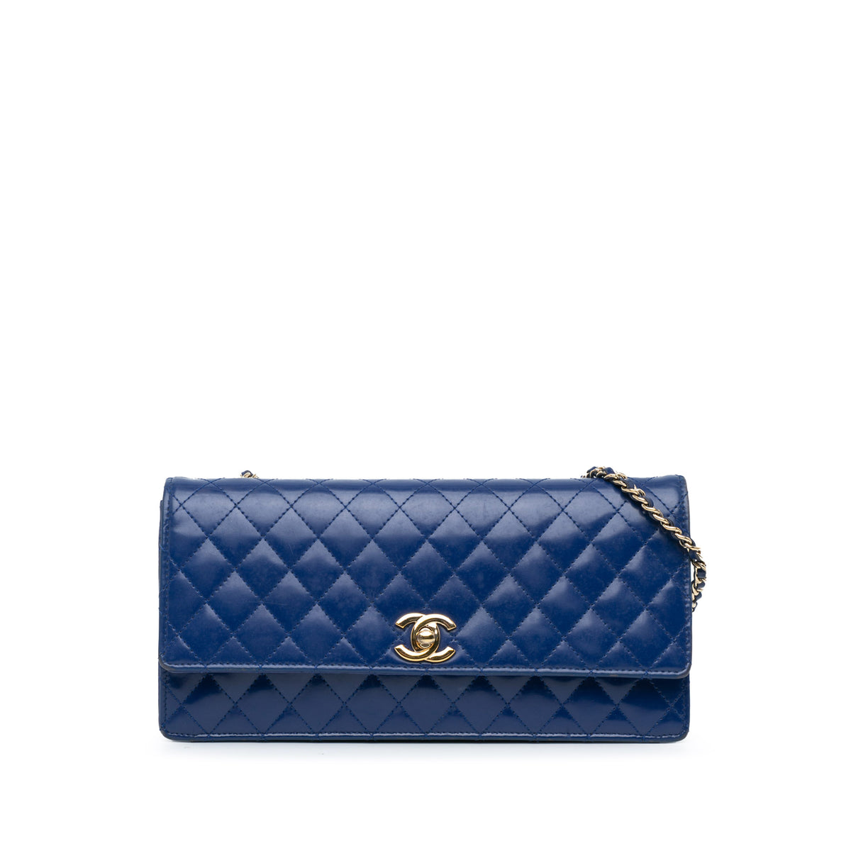 CC Quilted Patent Long Flap