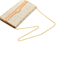 Honeycomb Coated Canvas Chain Shoulder Bag