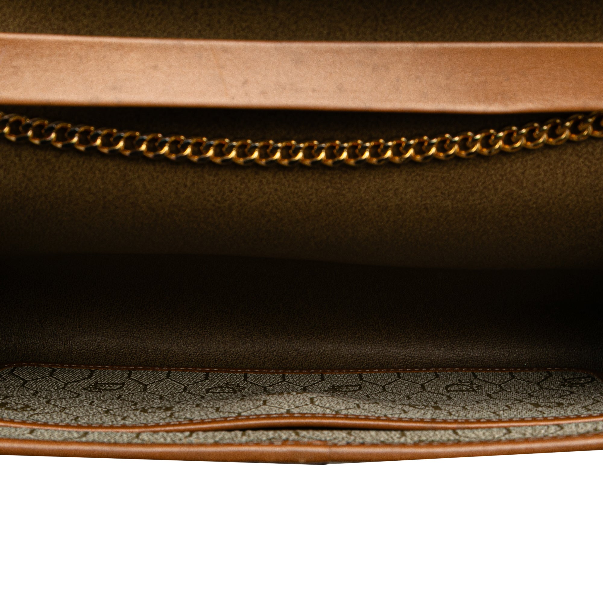 Honeycomb Coated Canvas Chain Shoulder Bag