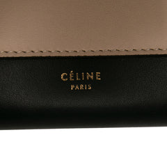 Tricolor Leather Pocket Envelope Wallet On Chain