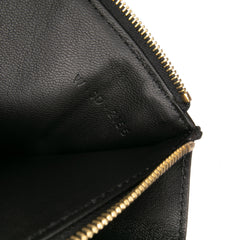 Tricolor Leather Pocket Envelope Wallet On Chain