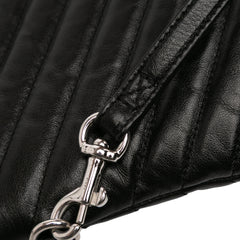 Quilted Chevron Leather Monogram Document Holder