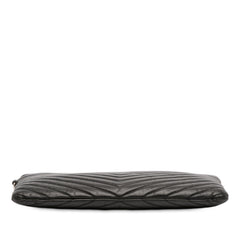 Quilted Chevron Leather Monogram Document Holder