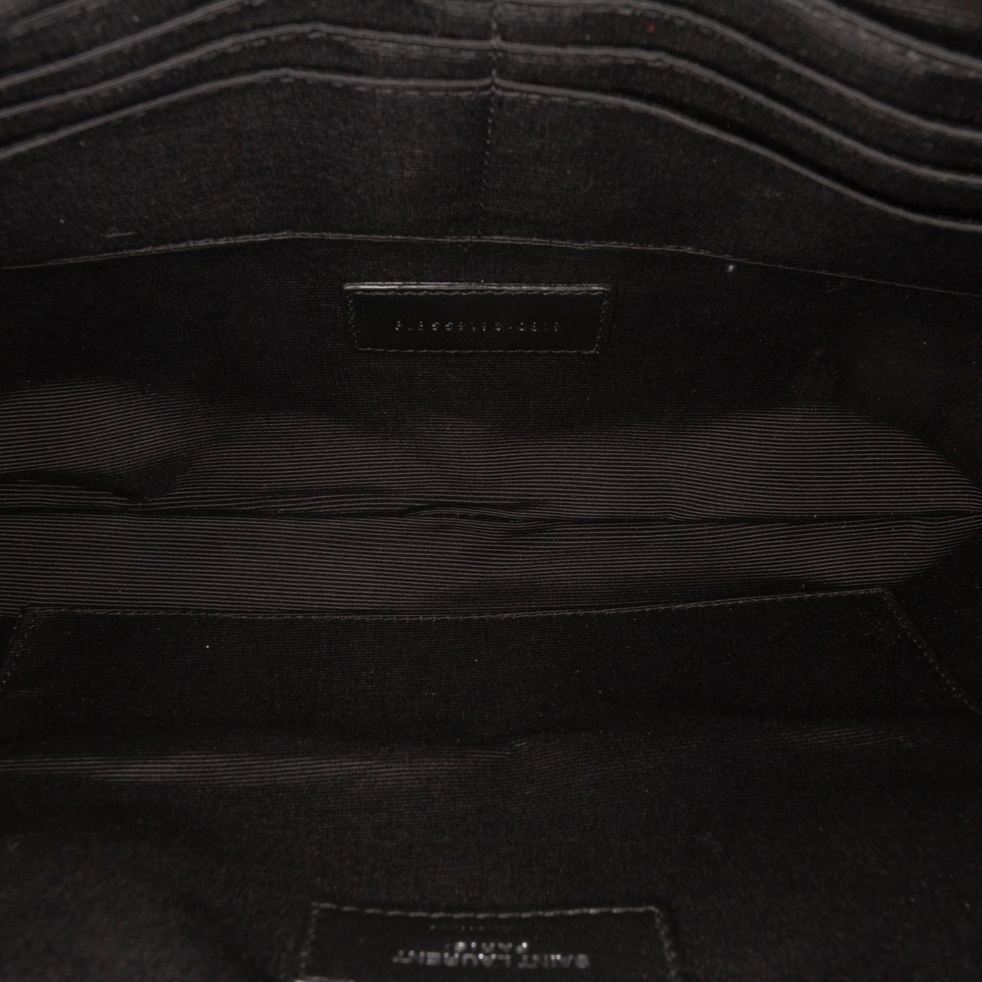 Quilted Chevron Leather Monogram Document Holder