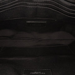 Quilted Chevron Leather Monogram Document Holder