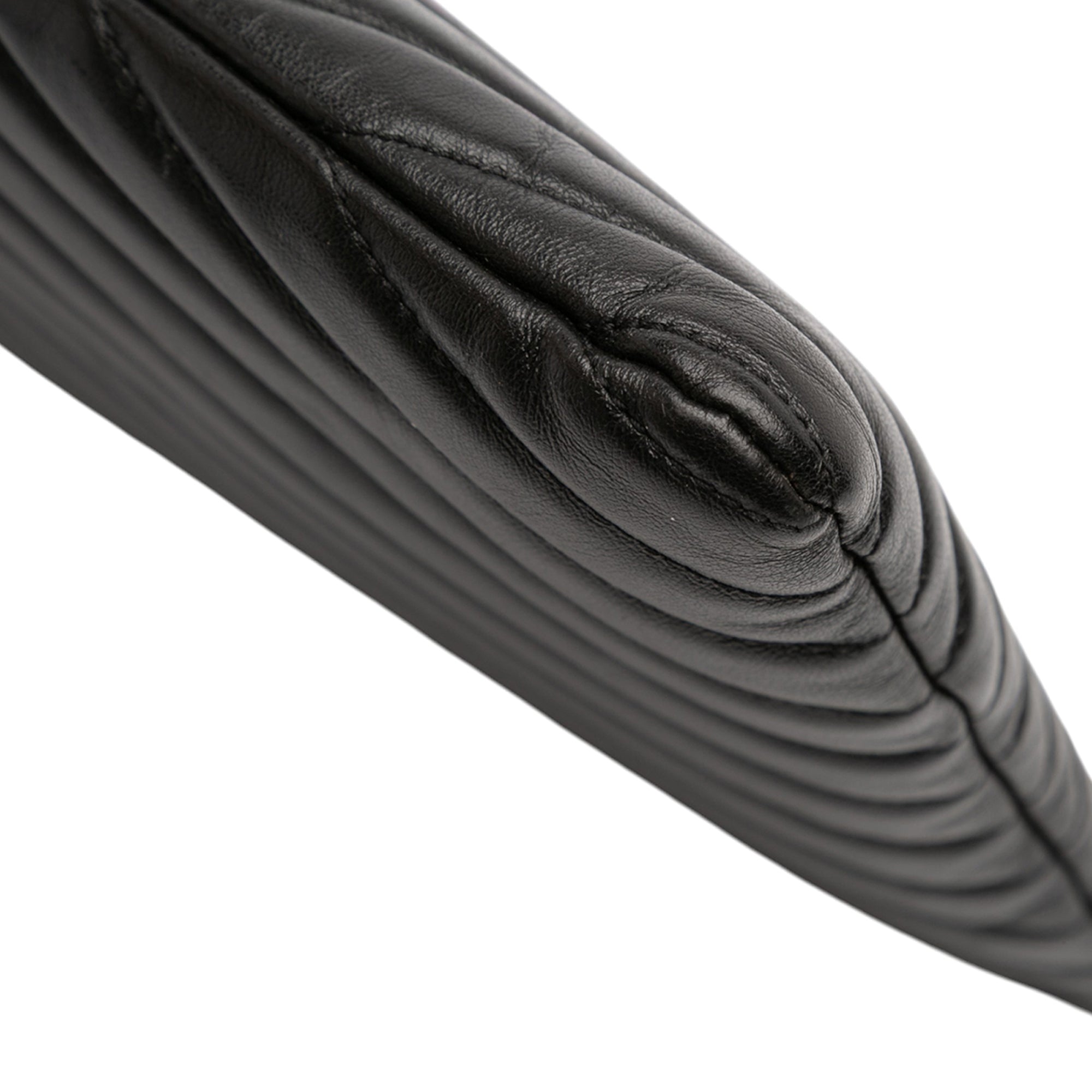 Quilted Chevron Leather Monogram Document Holder