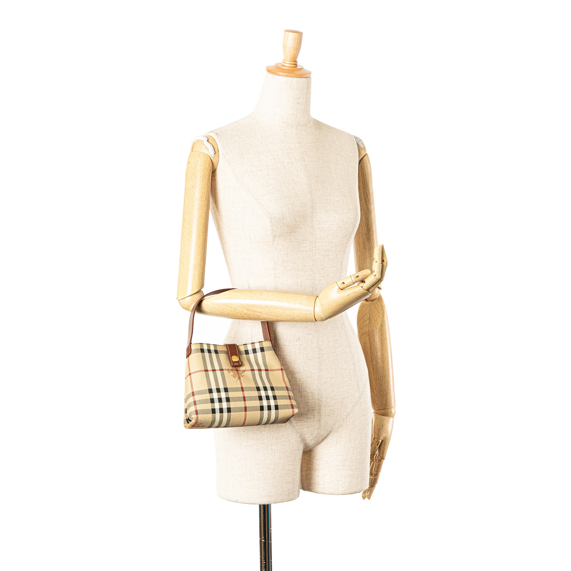 Haymarket Check Coated Canvas Handbag