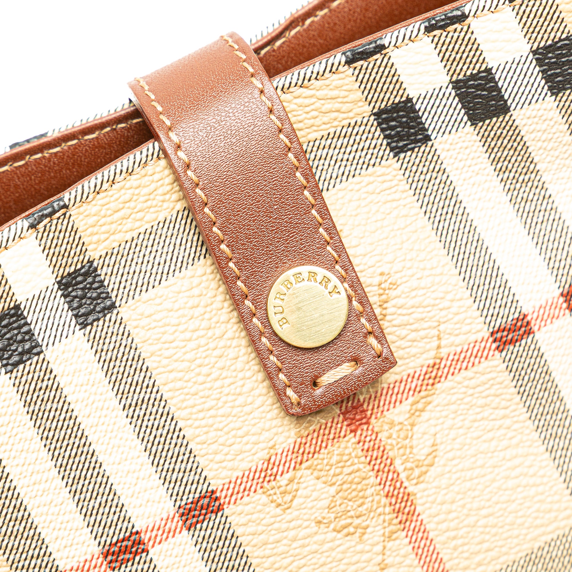Haymarket Check Coated Canvas Handbag