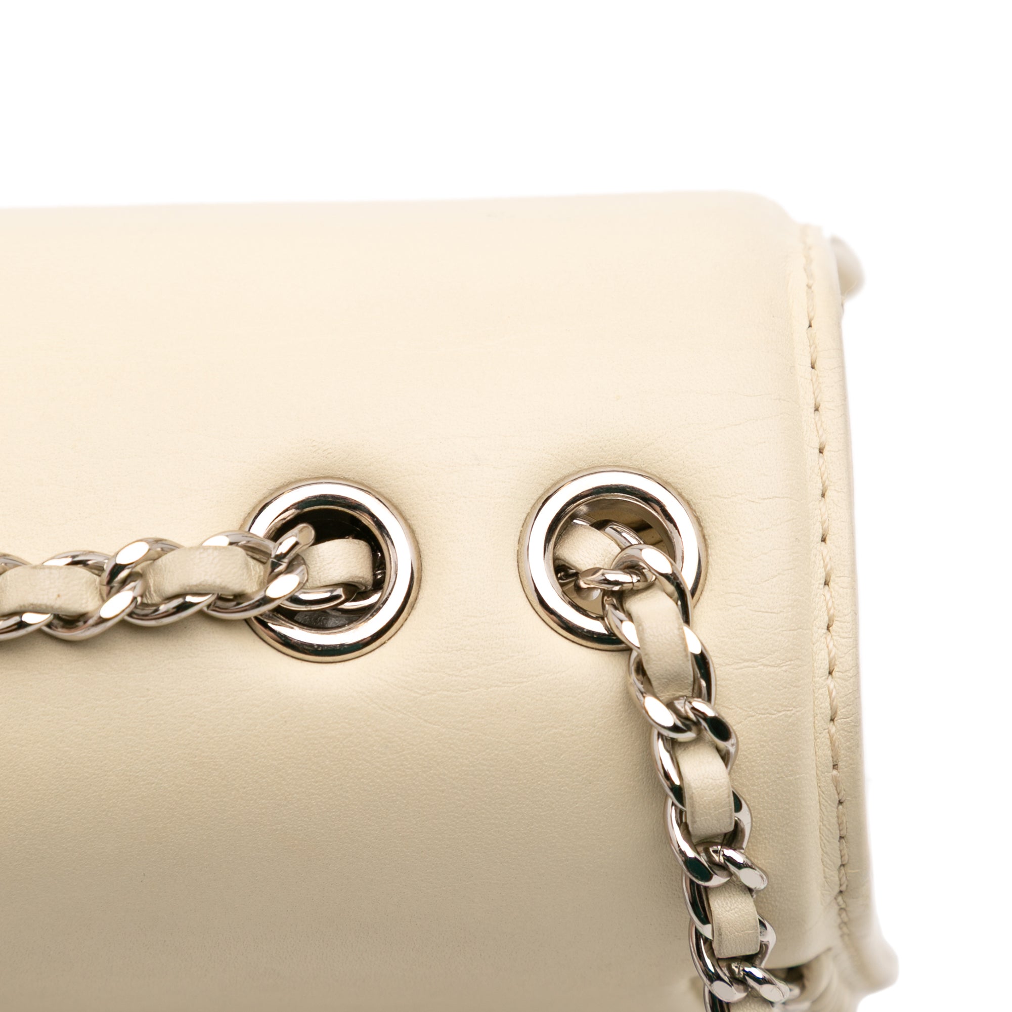 Small Calfskin Braided Chic Flap
