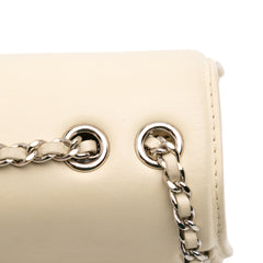 Small Calfskin Braided Chic Flap