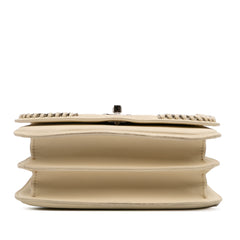Small Calfskin Braided Chic Flap