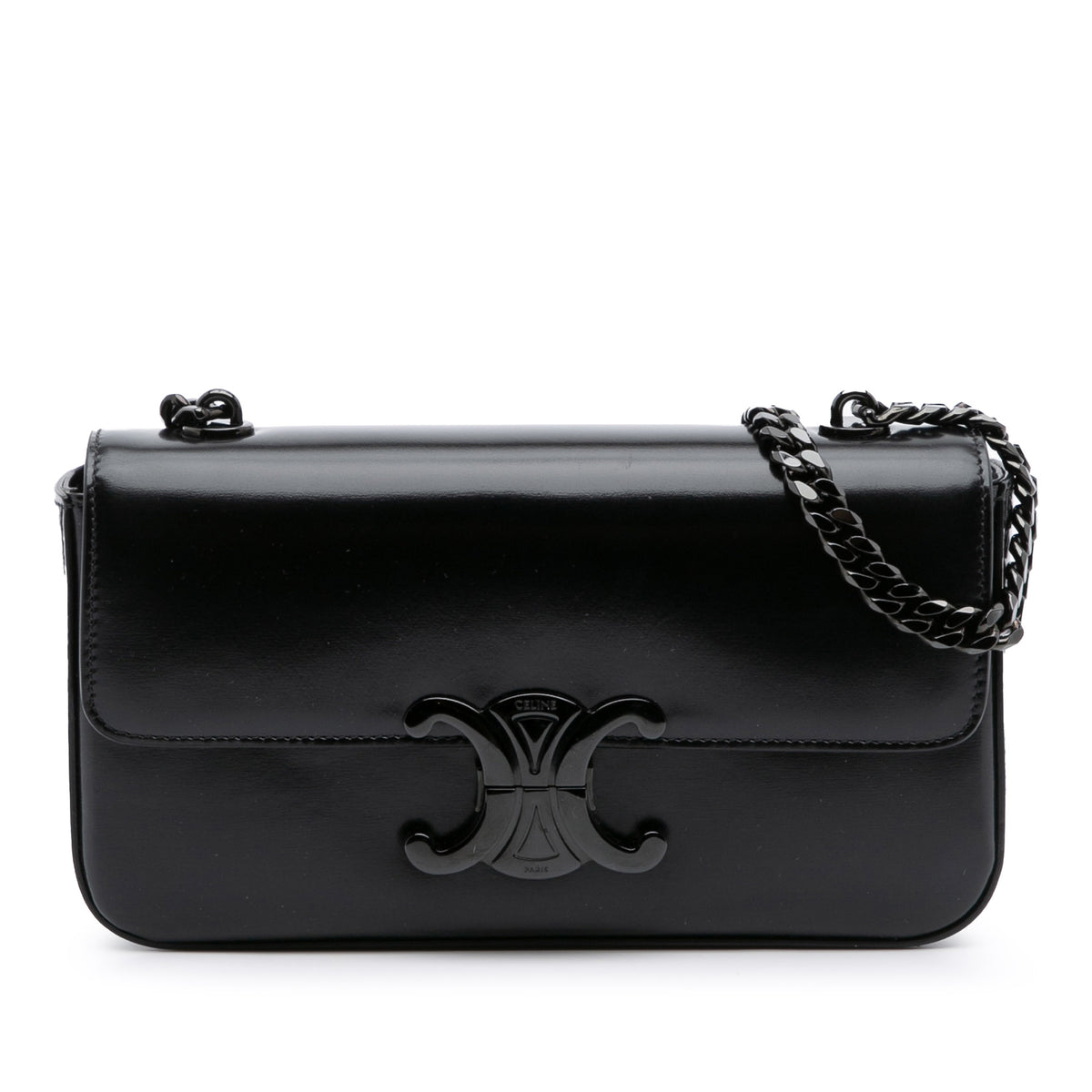 Smooth Calfskin Cuir Triomphe Chain Shoulder Bag