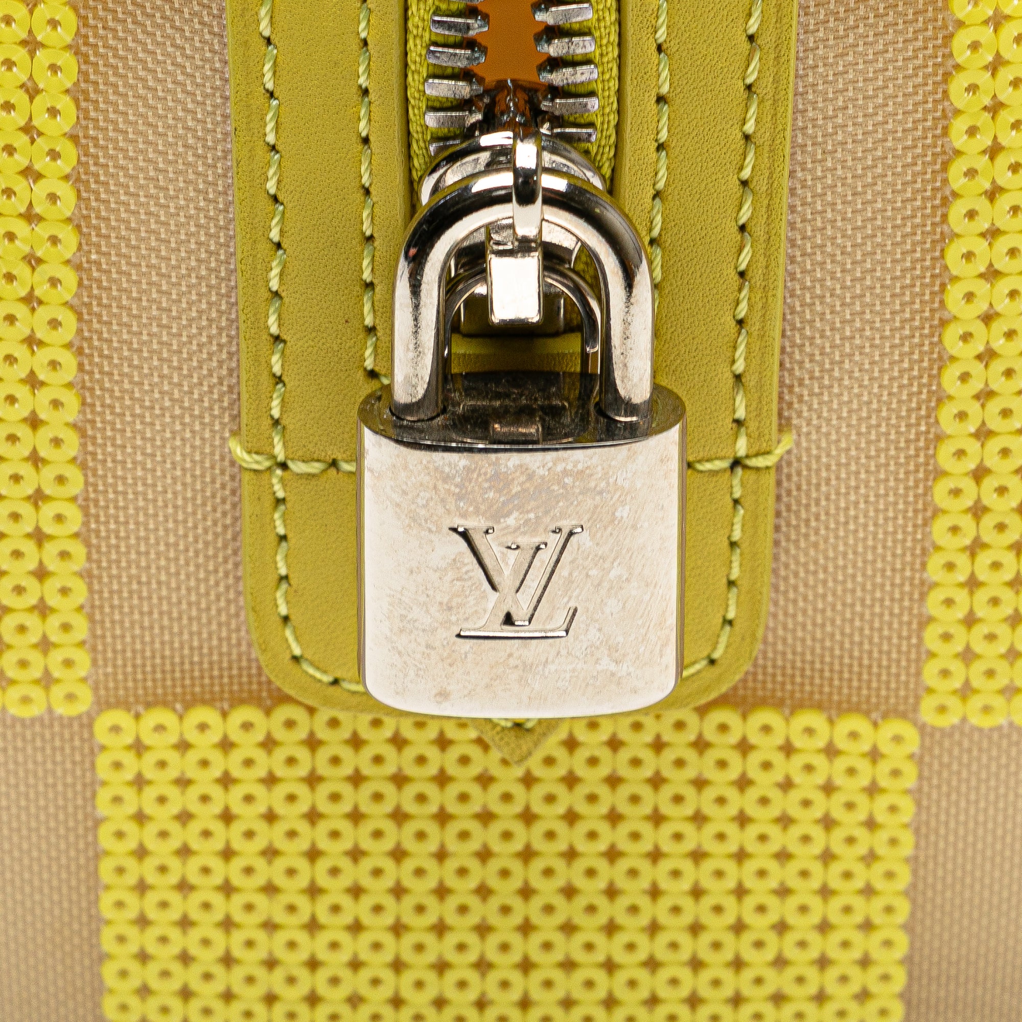 Damier Optic Mesh Sequins Cube Speedy