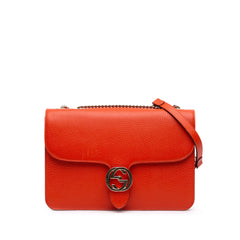 Medium Dollar Calfskin Interlocking G Crossbody