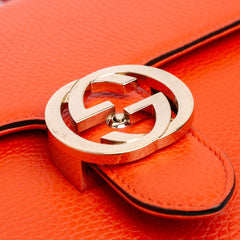 Medium Dollar Calfskin Interlocking G Crossbody
