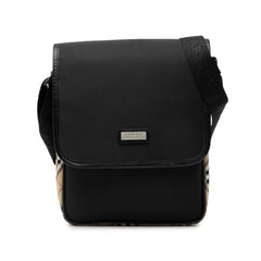 Nova Check Trimmed Nylon Flap Crossbody