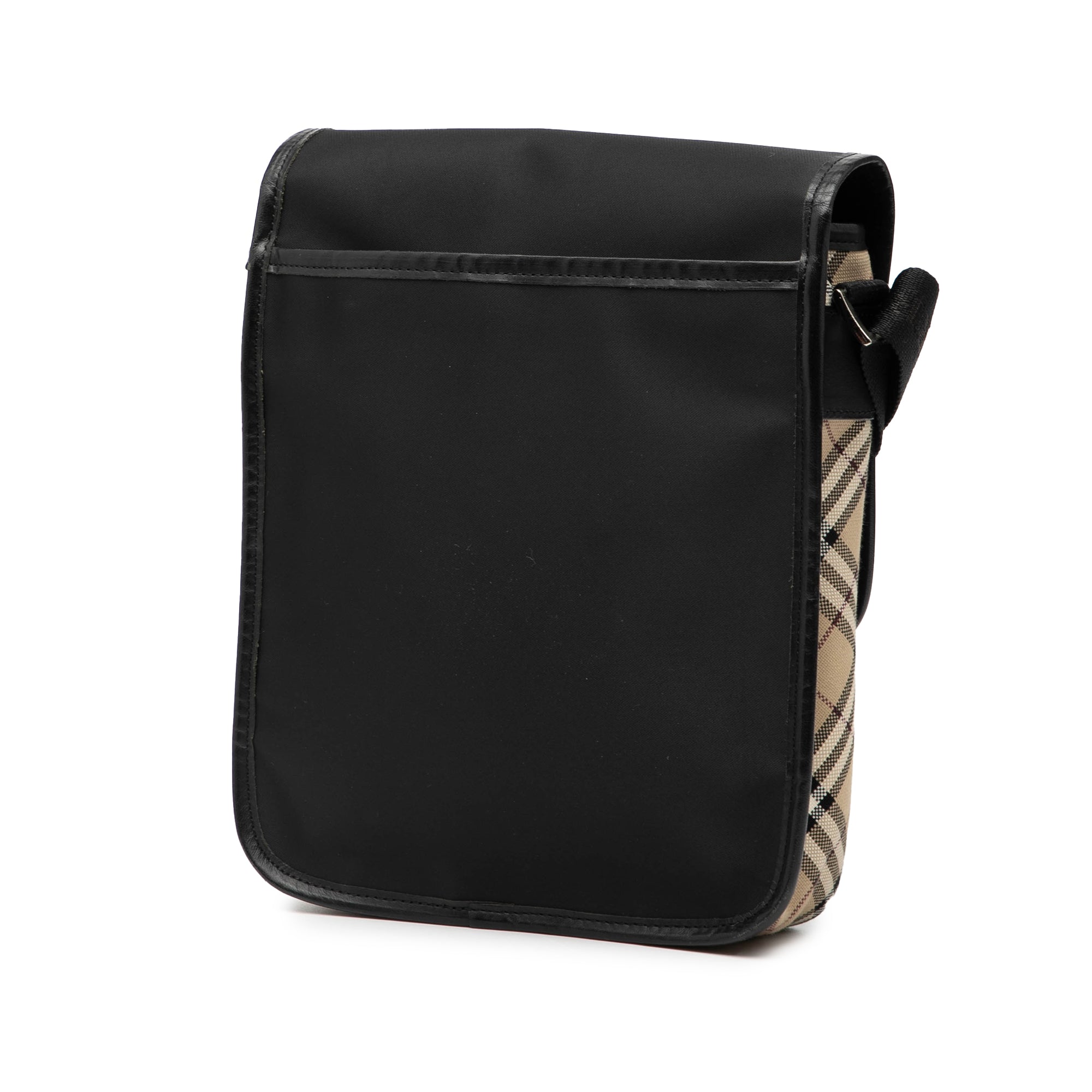 Nova Check Trimmed Nylon Flap Crossbody