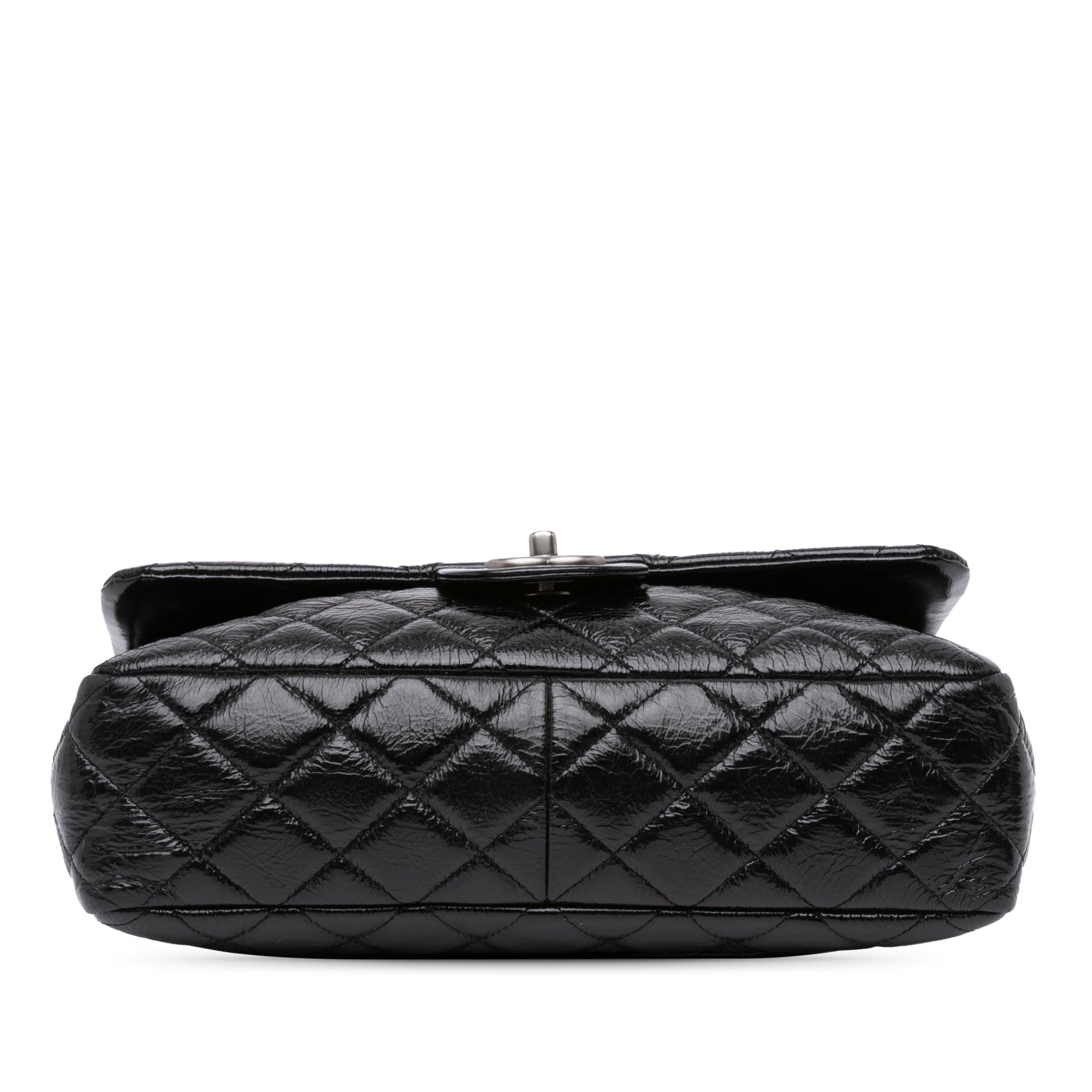 Jumbo Classic Crinkled Patent Single Flap