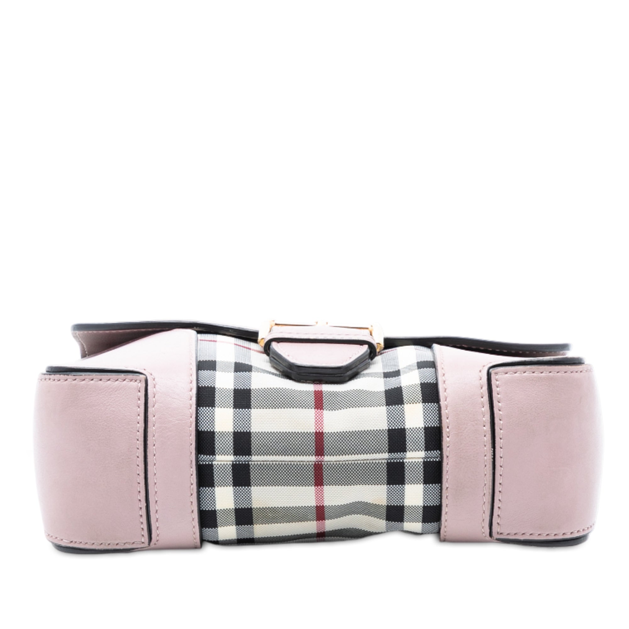 Small Haymarket Check Trimmed Leather Dickens Crossbody
