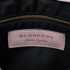 Small Haymarket Check Trimmed Leather Dickens Crossbody