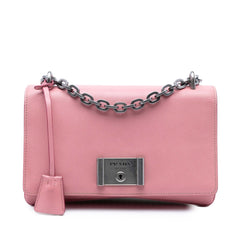 Saffiano Lux Lock Chain Flap