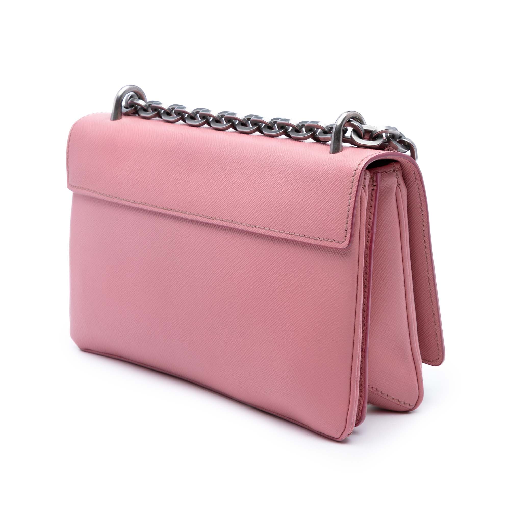 Saffiano Lux Lock Chain Flap