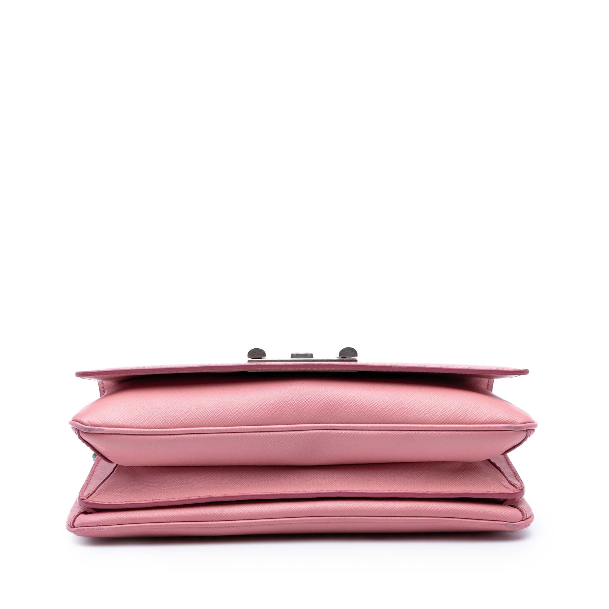 Saffiano Lux Lock Chain Flap