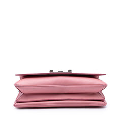 Saffiano Lux Lock Chain Flap