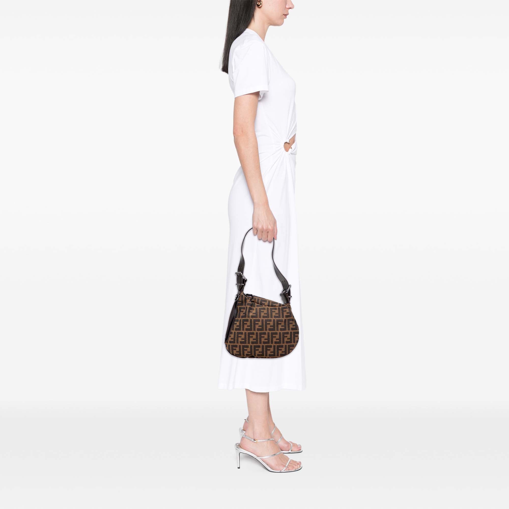 Zucca Canvas Oyster Shoulder Bag
