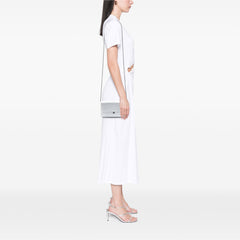 CC Chevron Metallic Lambskin Wallet On Chain