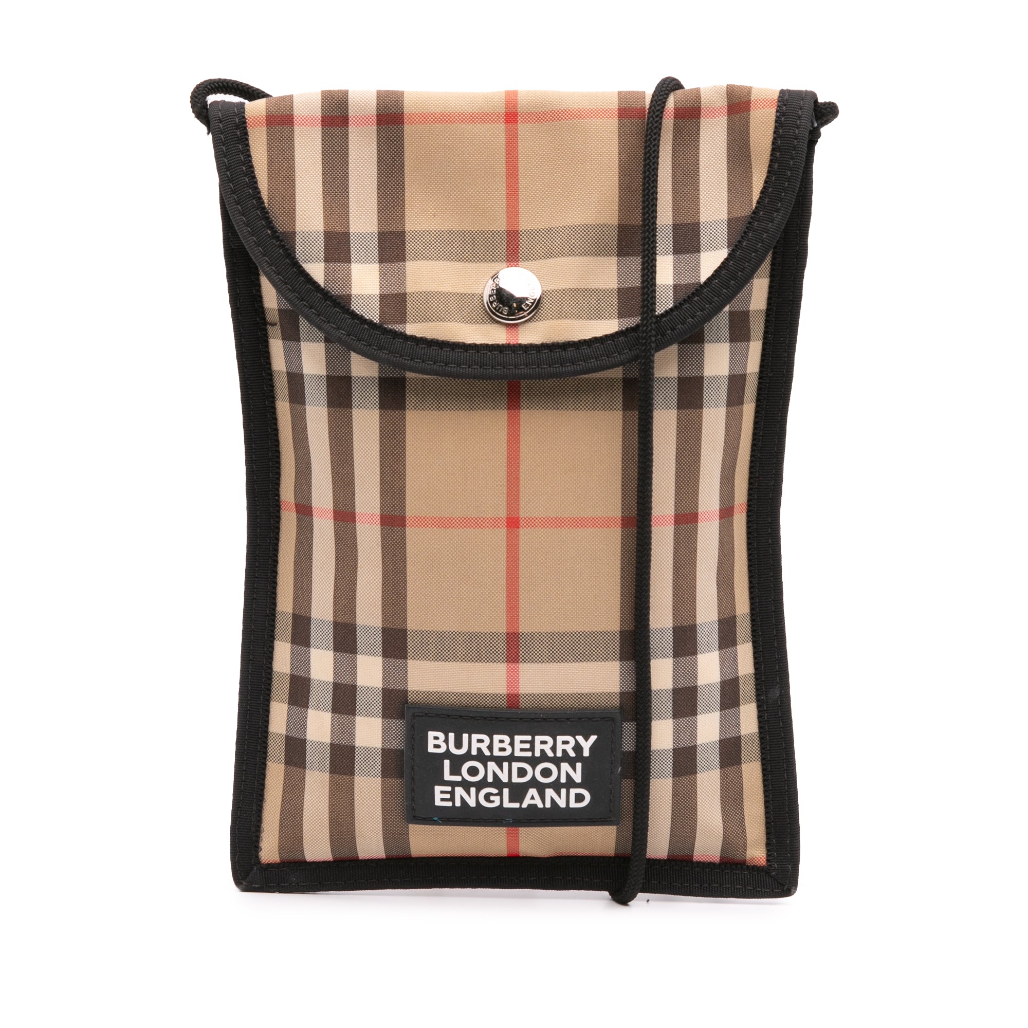 House Check Canvas Phone Pouch Crossbody