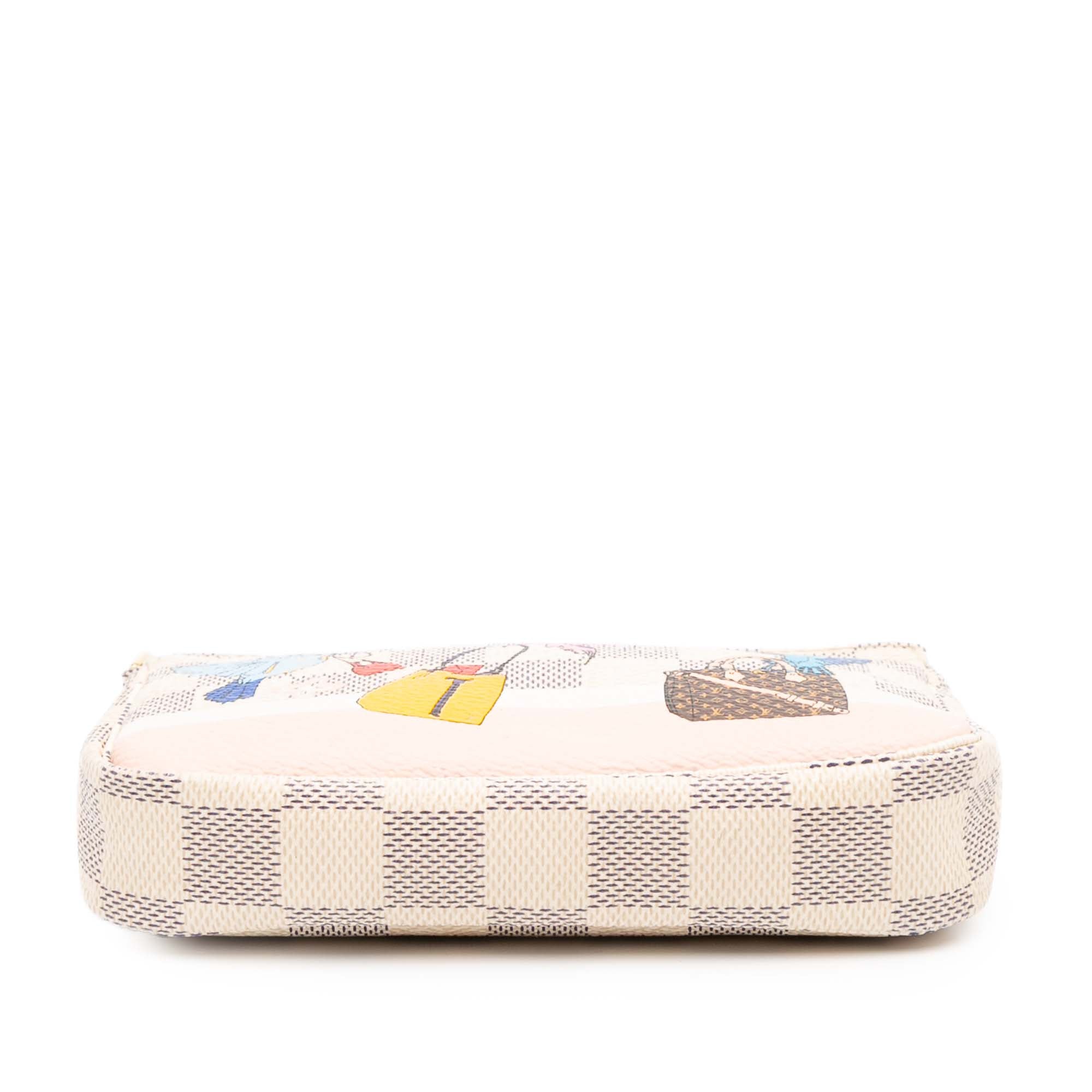 Damier Azur Christmas Birds Mini Pochette Accessoires