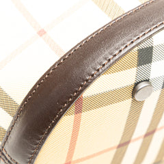 House Check Coated Canvas Bucket Bag