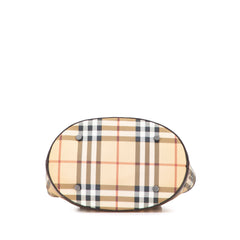 House Check Coated Canvas Bucket Bag