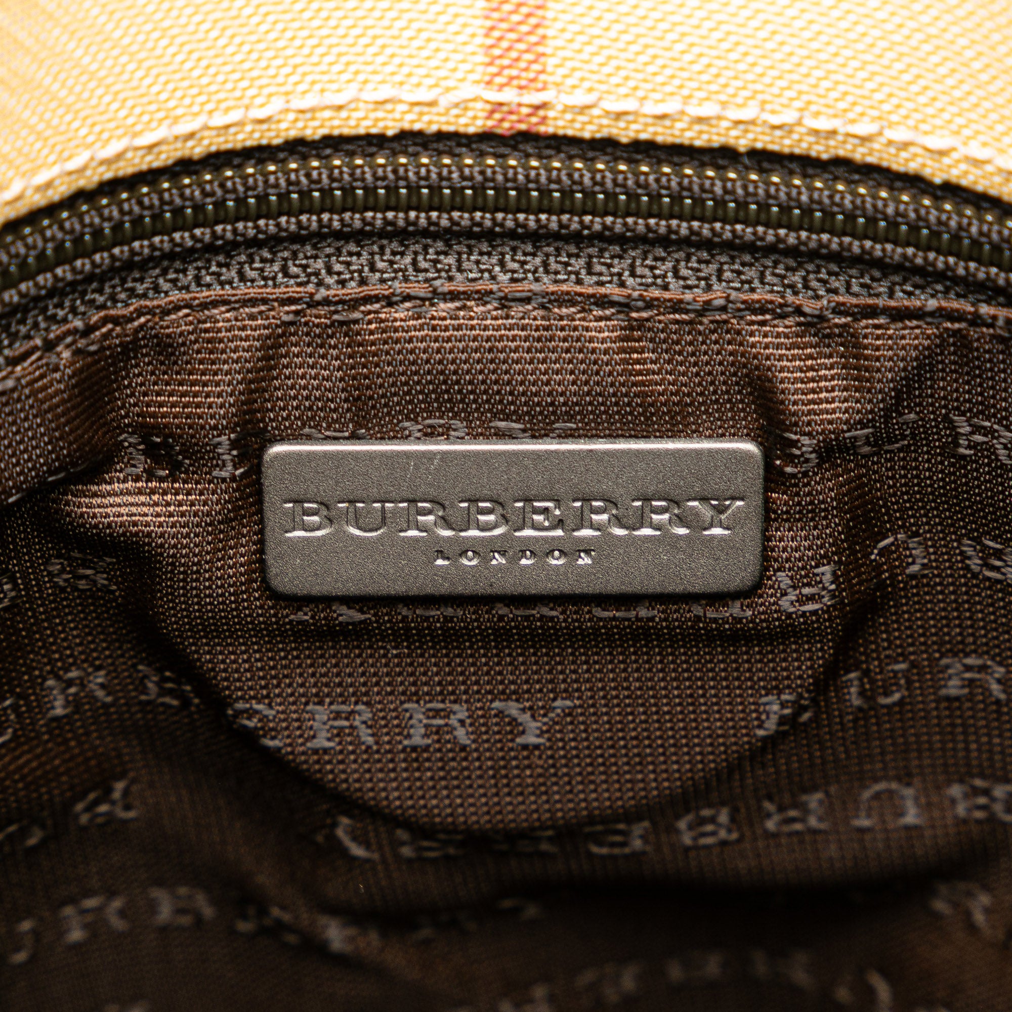 House Check Coated Canvas Bucket Bag