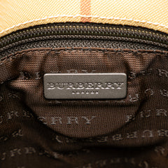 House Check Coated Canvas Bucket Bag